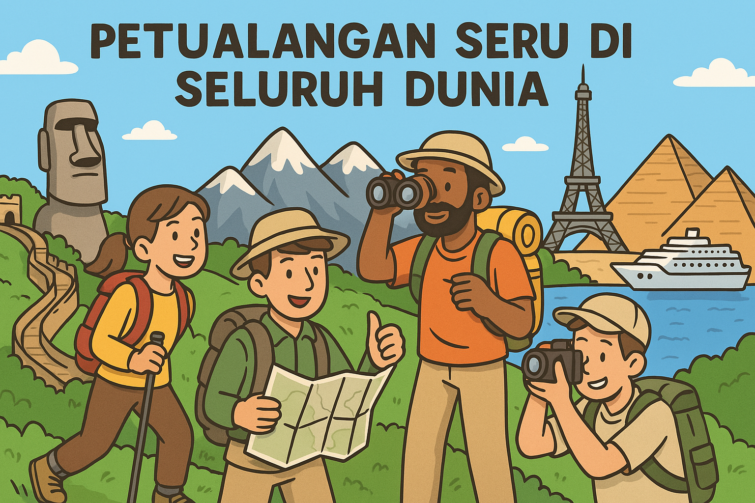 Petualangan seru di seluruh dunia