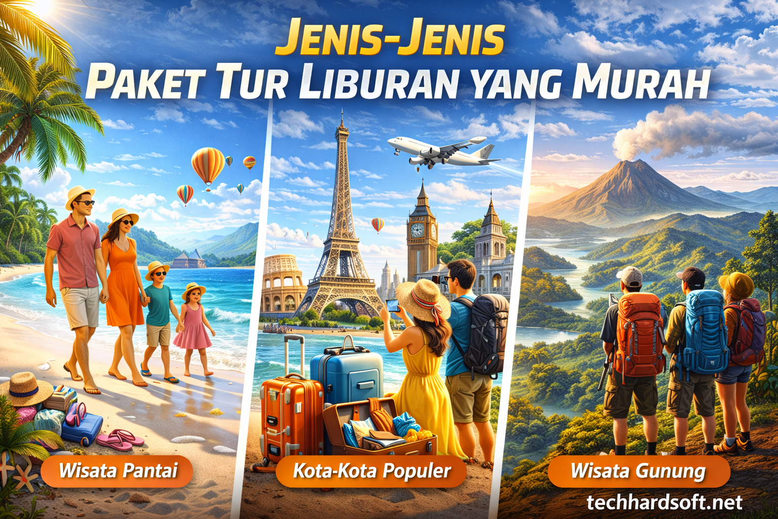 Jenis-Jenis Paket Tur Liburan yang Murah